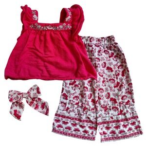 Haute Hippie 2T outfit 3‎ pieces set floral